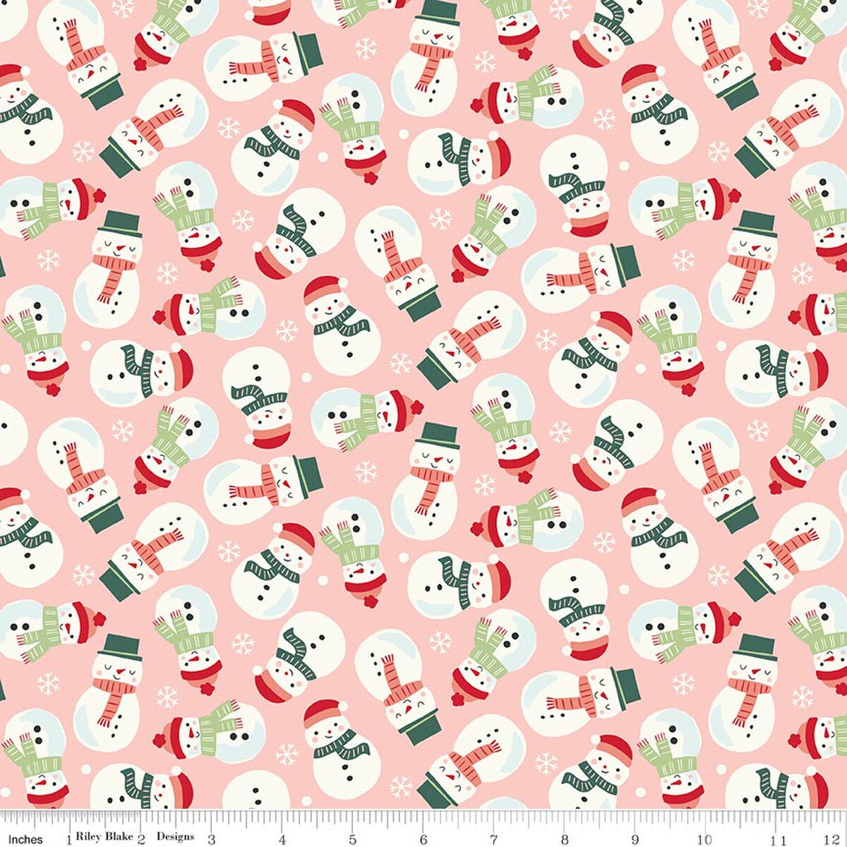 Flannel The North Pole Snowmen Blush