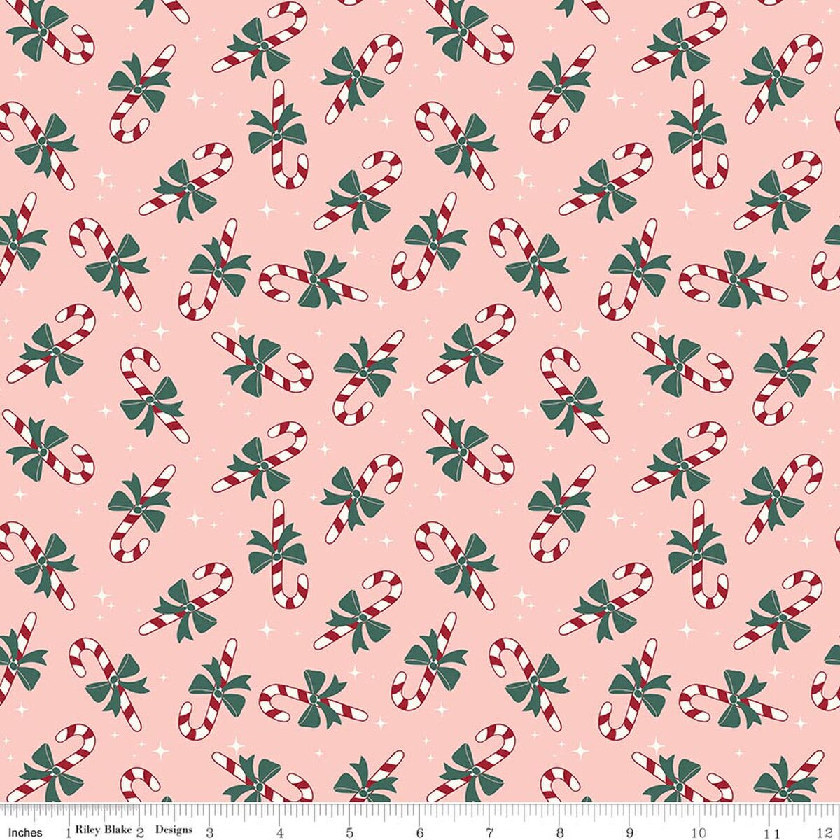 Flannel The North Pole Candy Cane Blush