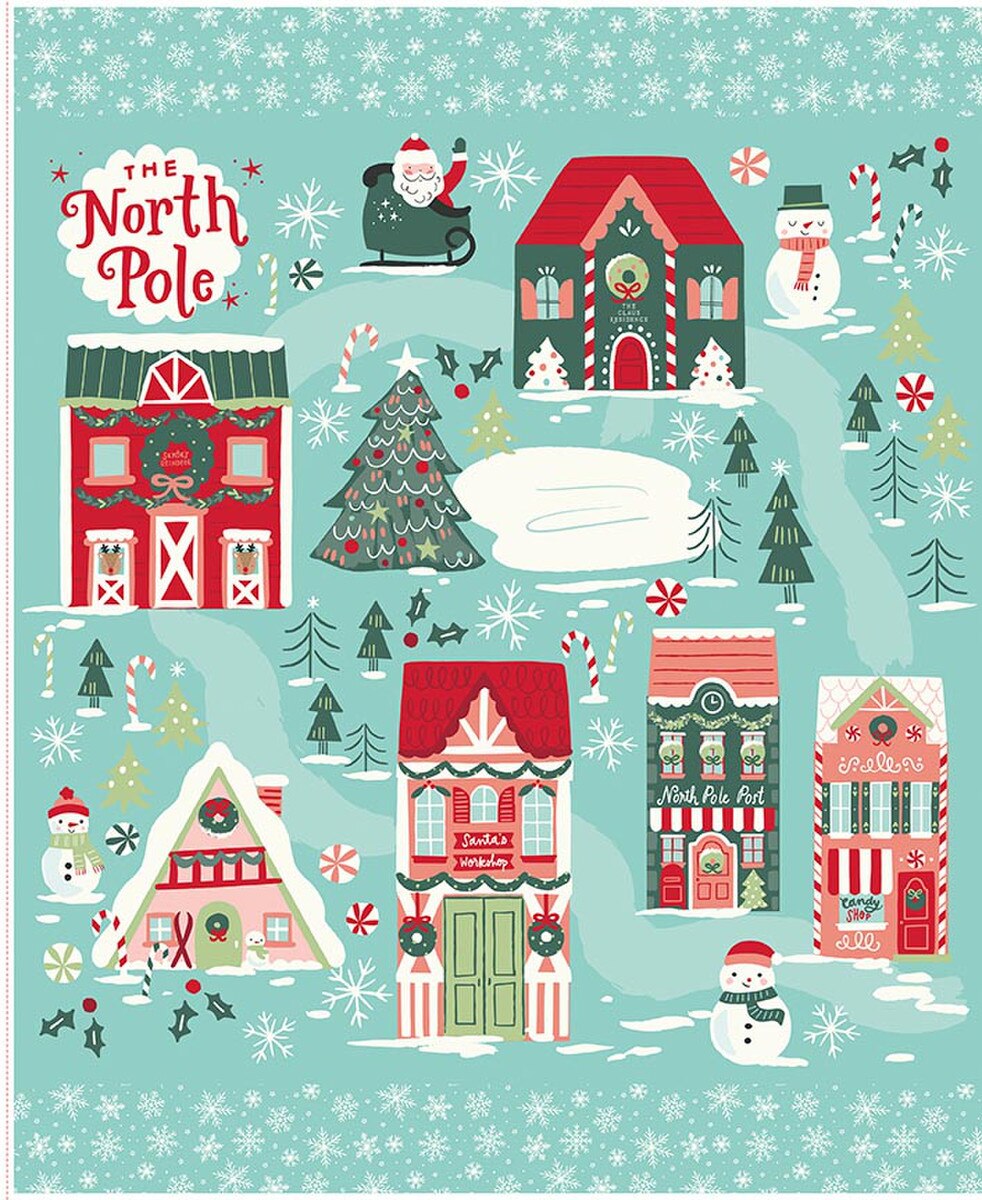Flannel The North Pole Flannel Panel