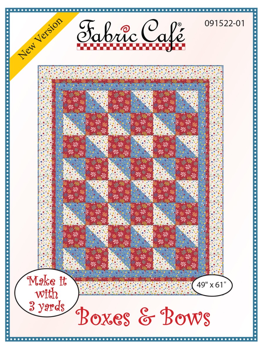 Boxes & Bows Quilt Pattern by Fabric Cafe