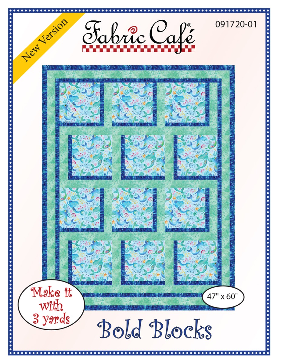 Bold Blocks Quilt Pattern by Fabric Cafe