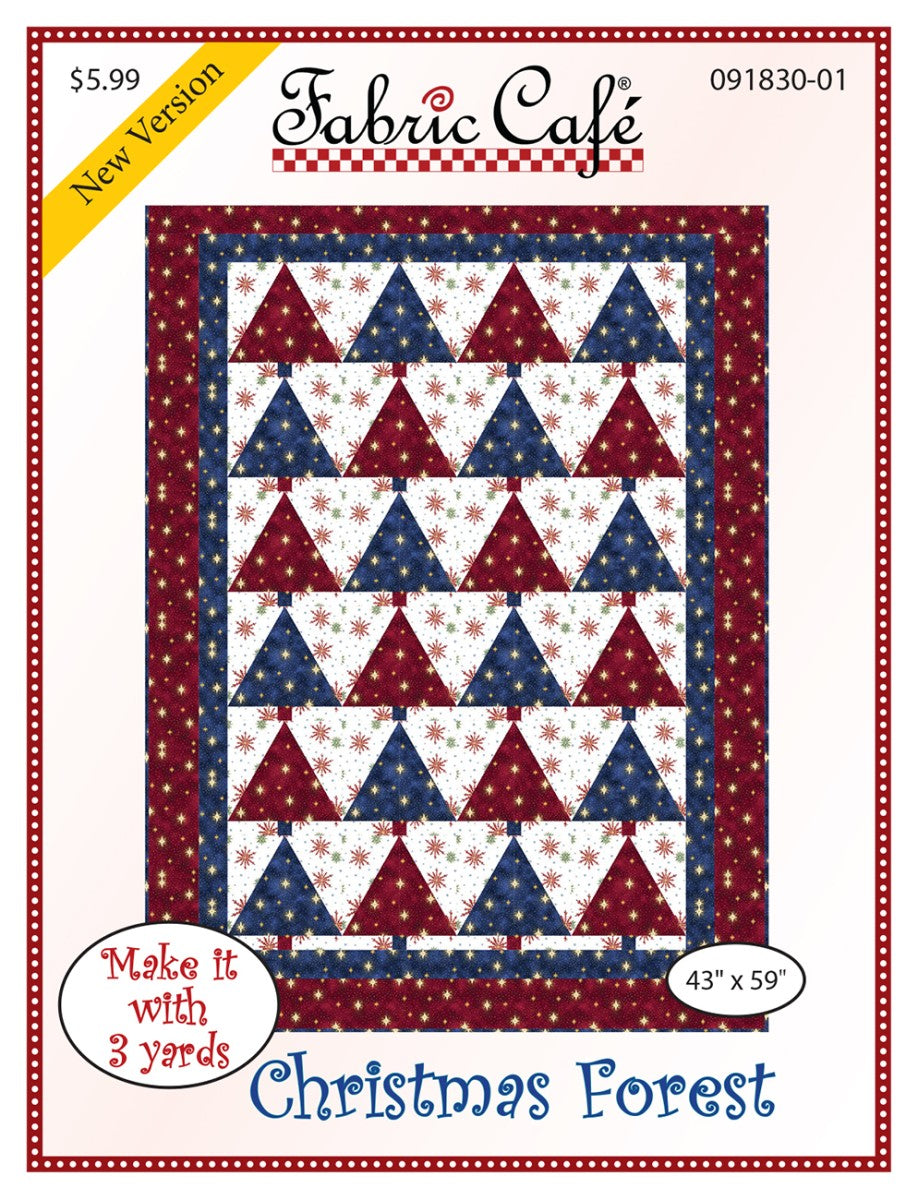 Christmas Forest Quilt Pattern by Fabric Cafe