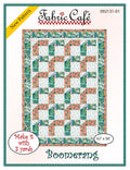 Boomerang Quilt Pattern by Fabric Cafe