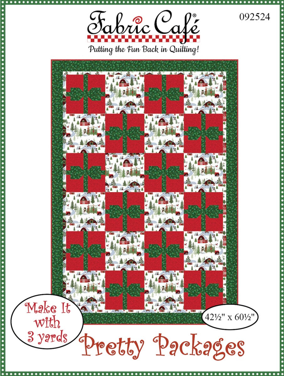 Pretty Packages 3-Yard Quilt Pattern by Fabric Cafe