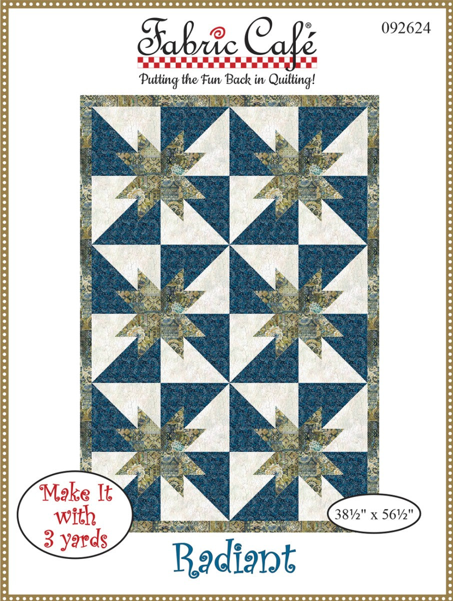 Radiant 3-Yard Quilt Pattern by Fabric Cafe
