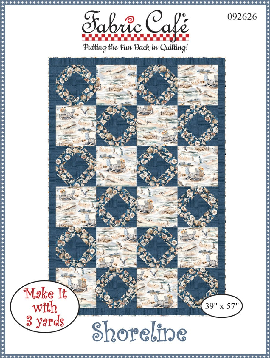 Shoreline 3-Yard Quilt Pattern by Fabric Cafe