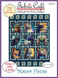 Manor House 3-Yard 10in Panel Quilt Pattern by Fabric Cafe