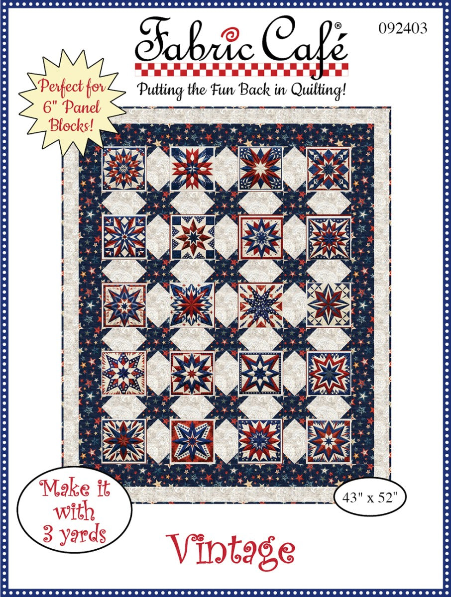 Vintage Quilt Pattern by Fabric Cafe