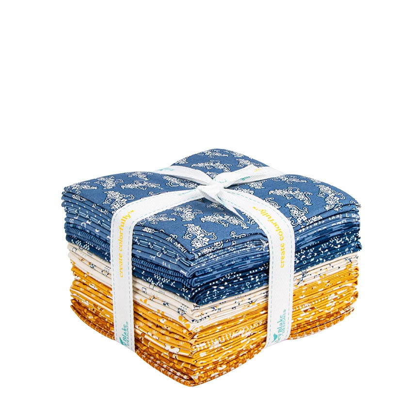 Denim & Daisy Fat Quarter Bundle by Lori Holt for Riley Blake Designs