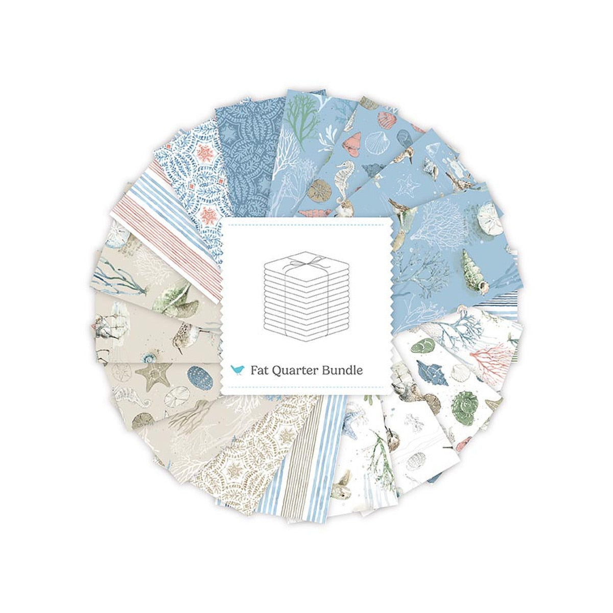 Sea Echoes Fat Quarter Bundle by Lisa Audit for Riley Blake Designs