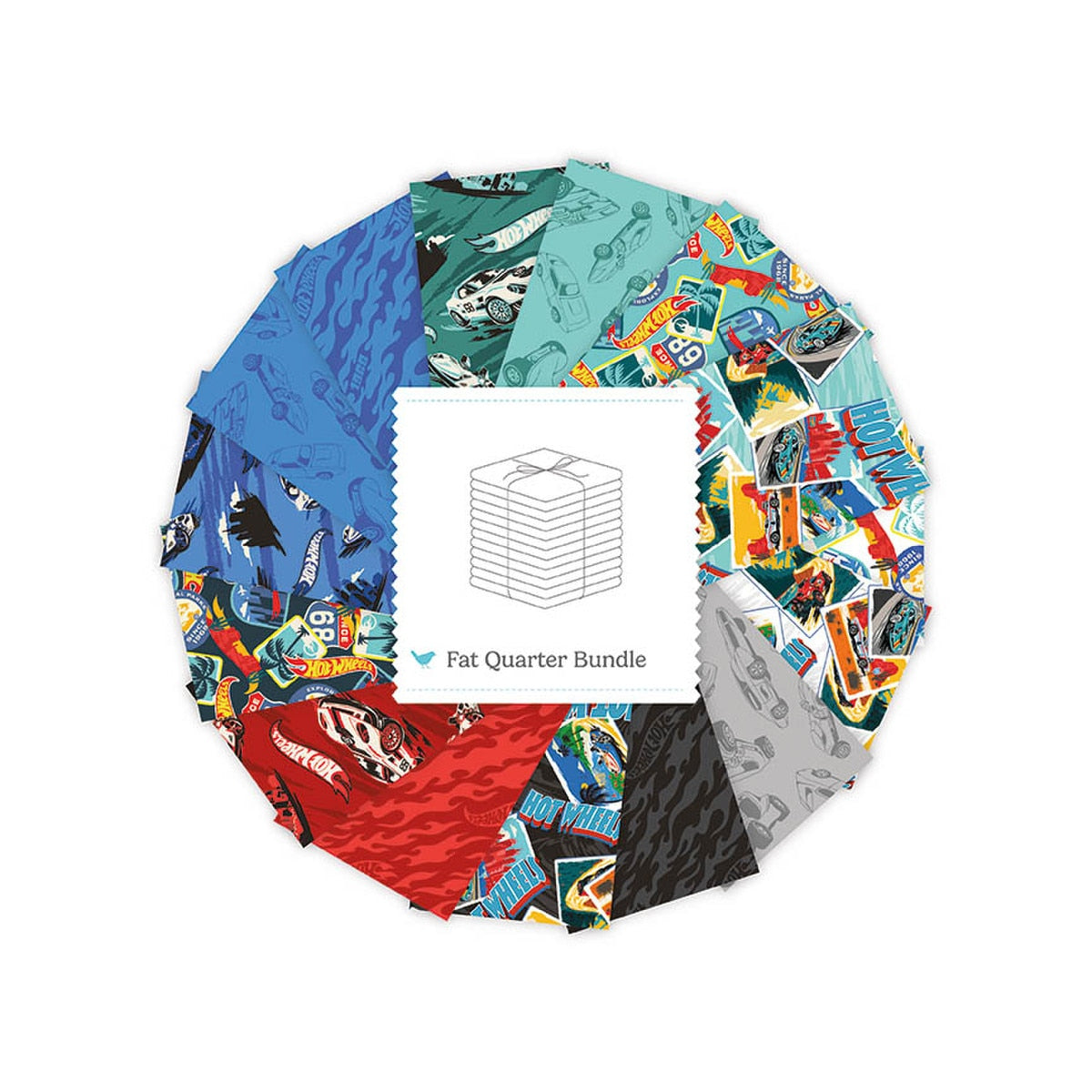 Hot Wheels™ Drive Around the World Fat Quarter Bundle from Riley Blake Designs