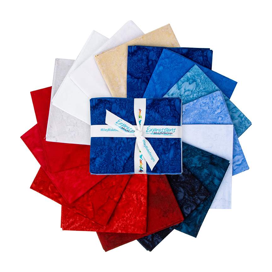 Batiks Hand-Dyes Freedom Flair Fat Quarter Bundle 16pc