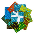 Batiks Elementals Polka Pop Green Blue Fat Quarter Bundle A 9pc