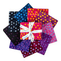 Batiks Elementals Polka Pop Pink Purple Fat Quarter Bundle C 9pc