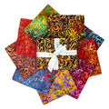 Batiks Elementals Twirl & Swirl Fiesta Fat Quarter Bundle C 9pc