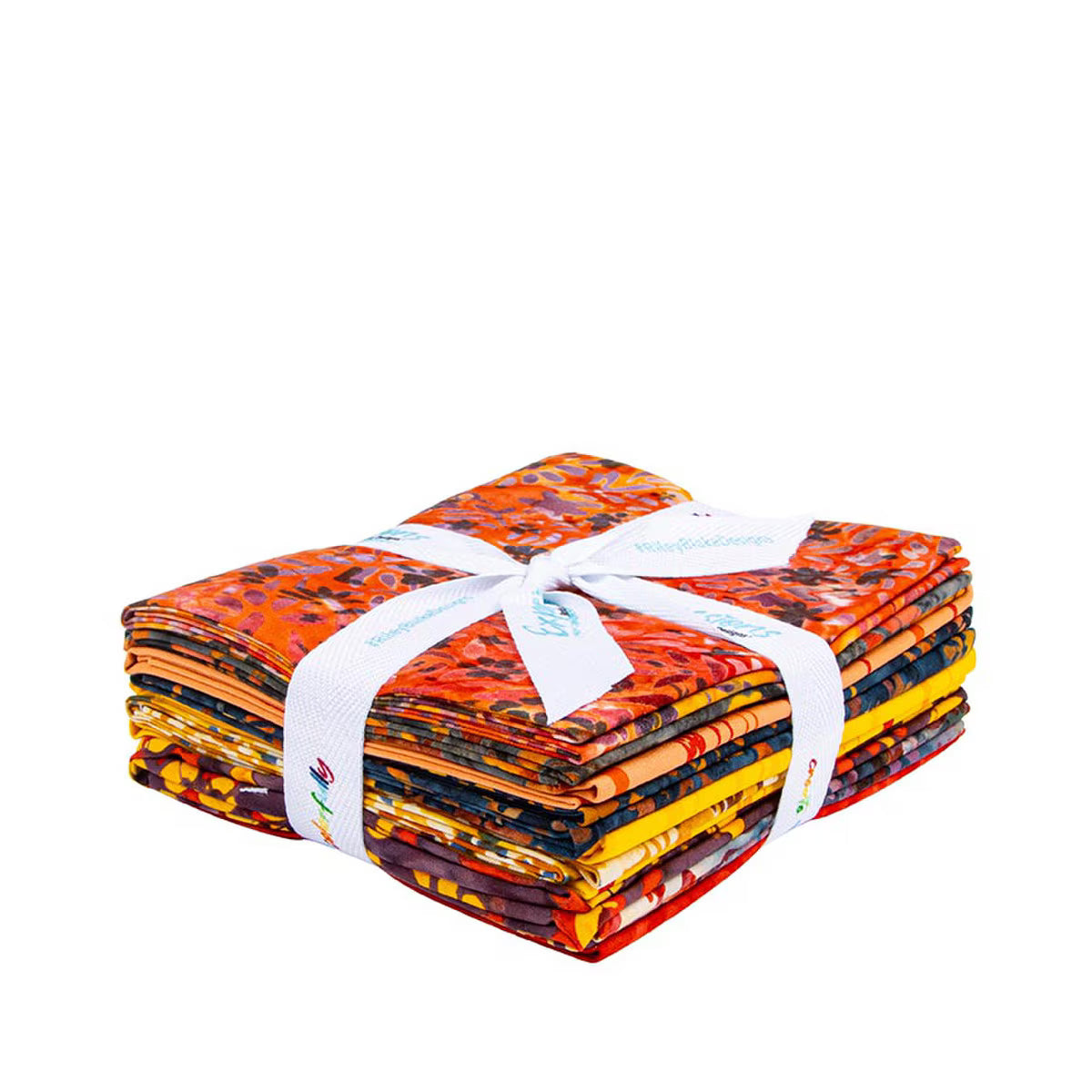 Batiks Wildflowers Sunset Fat Quarter Bundle B 10pc