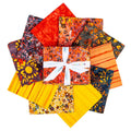 Batiks Wildflowers Sunset Fat Quarter Bundle B 10pc