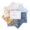 Batiks Express Yourself! Holiday Sparkle Silver & Gold Fat Quarter Bundle B 8pc