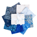 Batiks Express Yourself! Holiday Sparkle Frosted Fat Quarter Bundle D 9pc