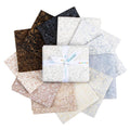 Batiks Shadow Lane Fat Quarter Bundle from Riley Blake Designs, splayed view