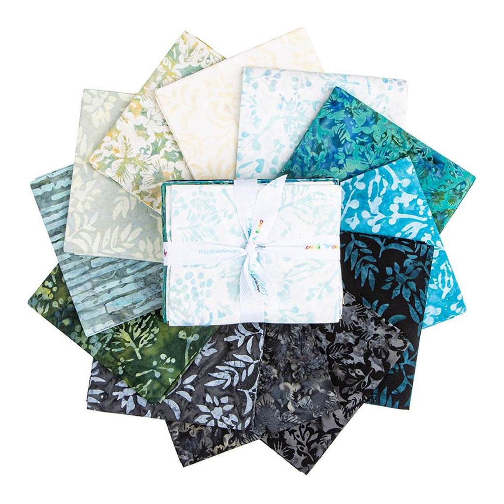 Holiday Charm Midwinter Teal Fat Quarter Bundle B