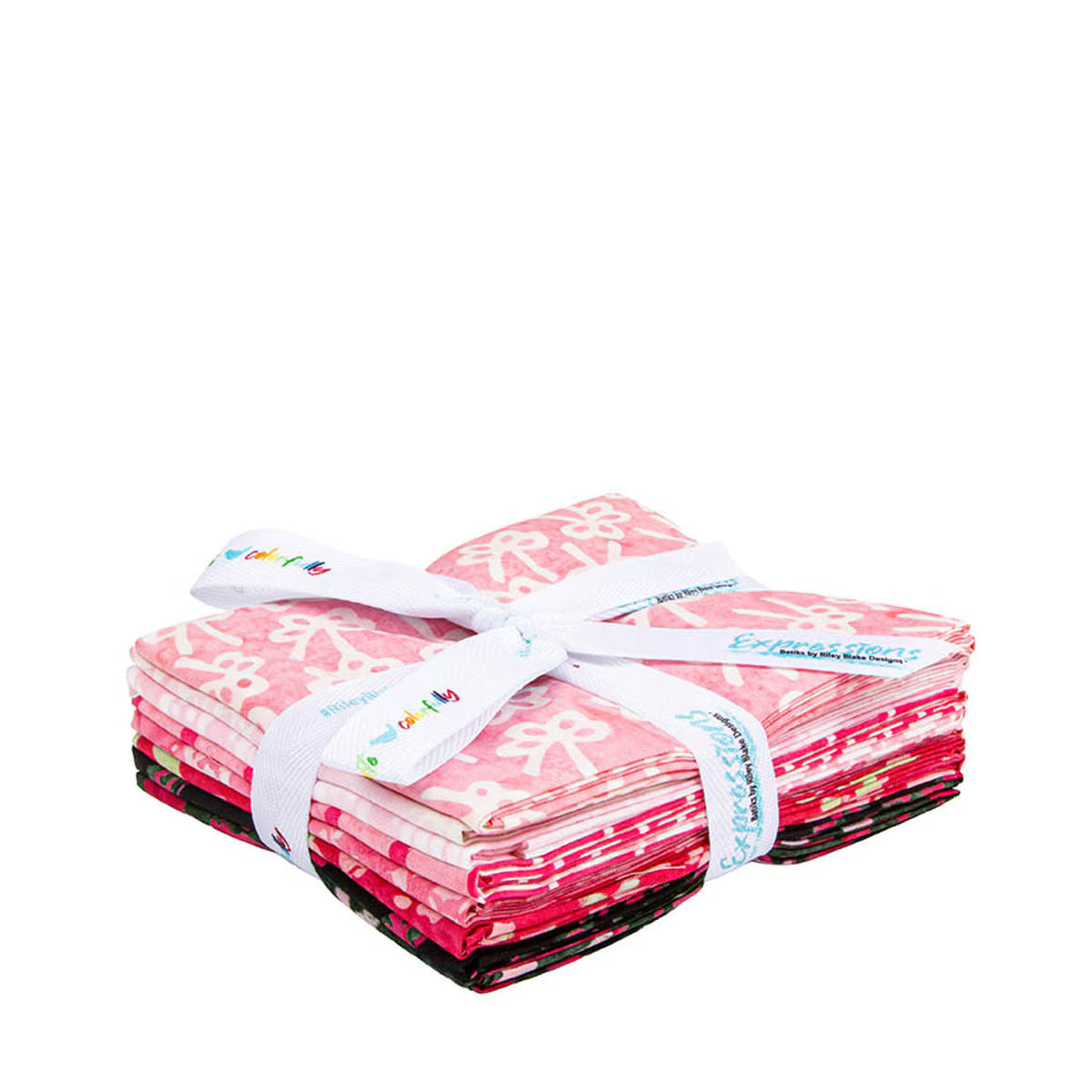 Batiks Holiday Happiness Poinsettia Fat Quarter Bundle C 8pc
