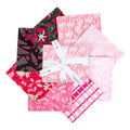 Batiks Holiday Happiness Poinsettia Fat Quarter Bundle C 8pc
