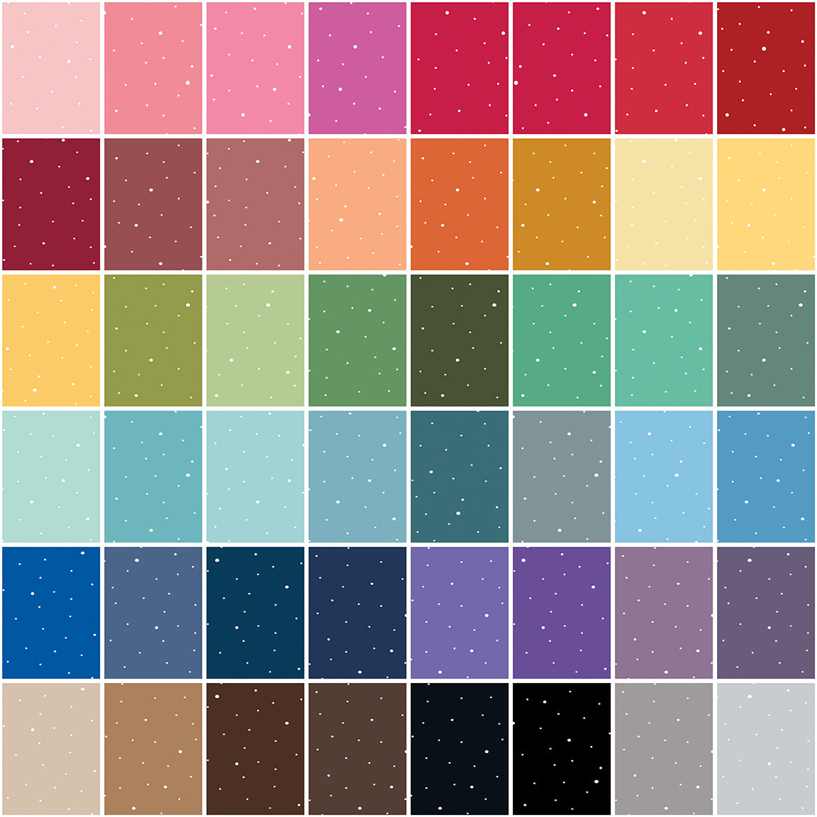Dapple Dot Fat Quarter Bundle 48pc