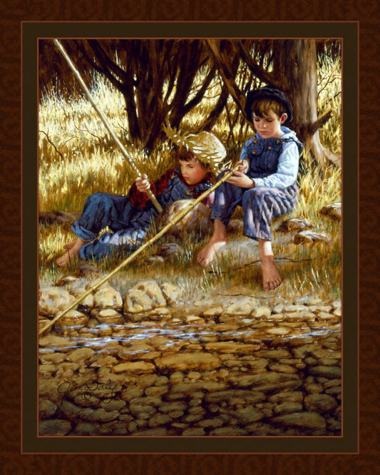 Favorite Spot Fishing Fabric Panel