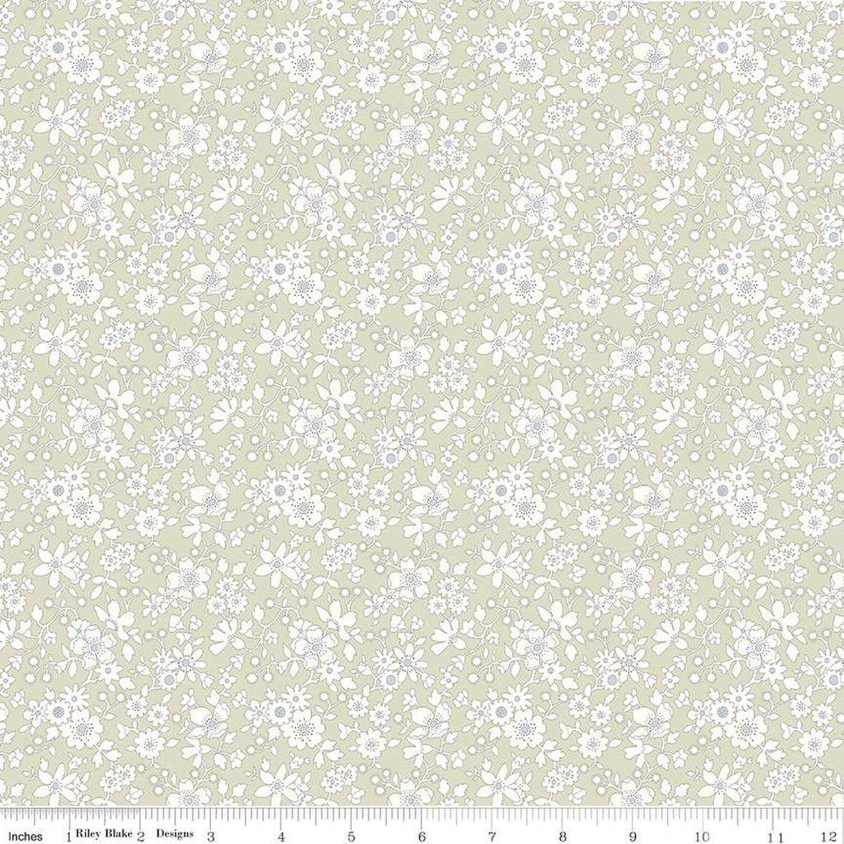 Flower Show Pebble Maddsie Silhouette A Fabric - By the yard