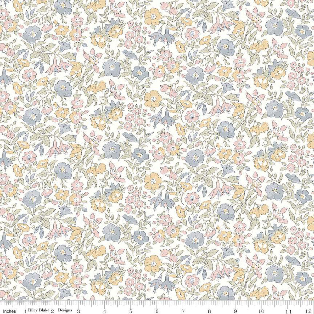 Flower Show Pebble Mamie Flower A Fabric - By the yard