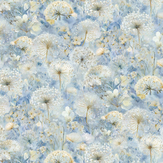 Forest Whisper Dandelion Field Fabric - By the yard