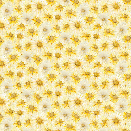 Forest Whisper Packed Daisy Fabric - By the yard