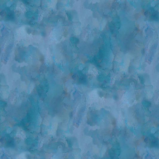 Forest Whisper Solid Texture Blue Fabric - By the yard