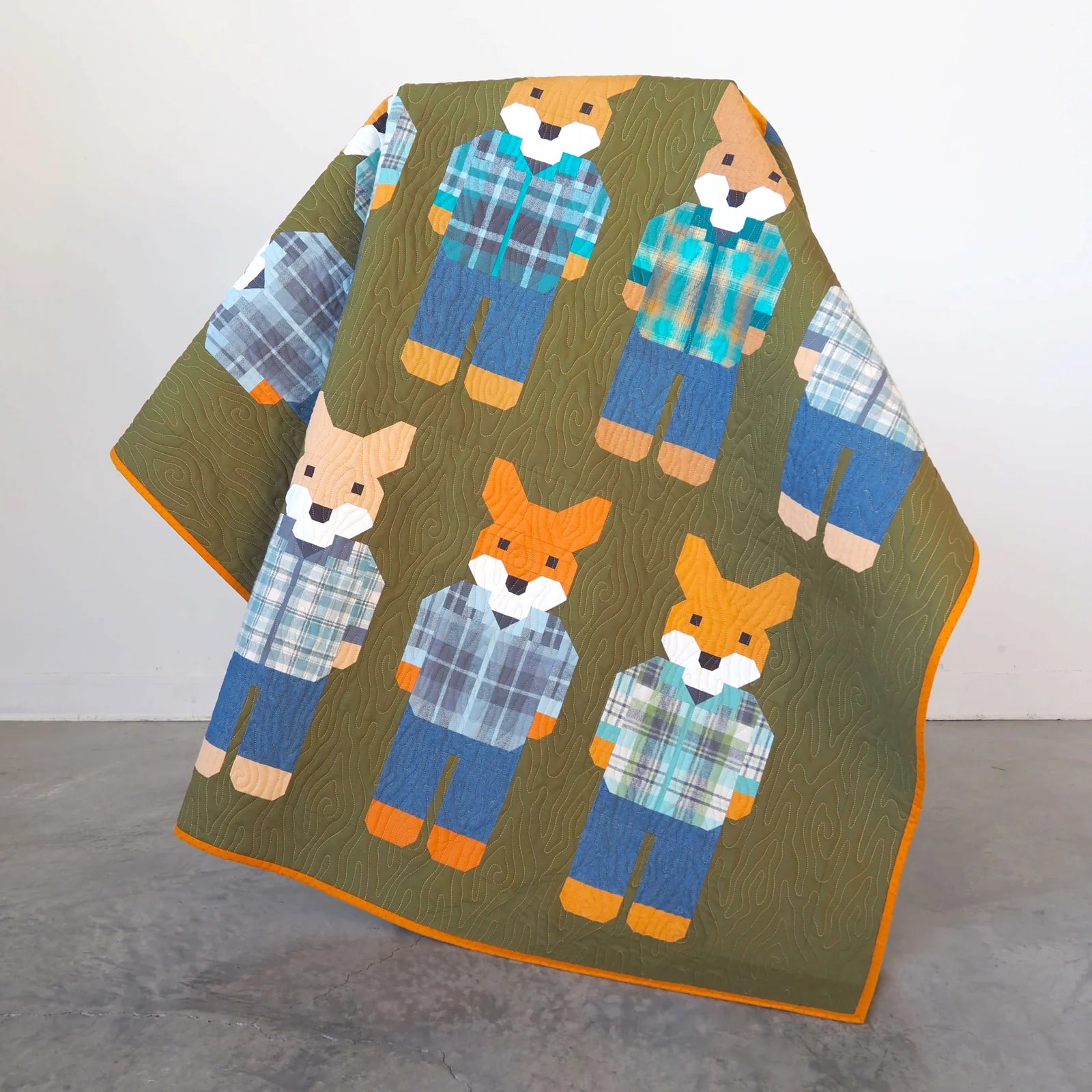 Elizabeth Hartman Foxes in Flannels Quilt Pattern