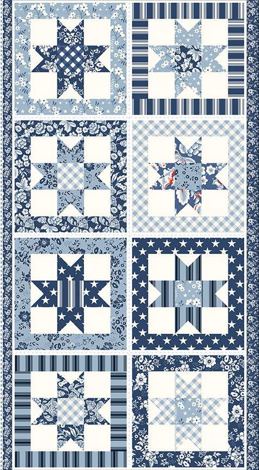 Freedom Garden Star Fabric Panel