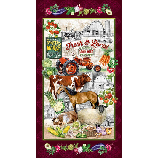 Fresh and Local Fabric Panel