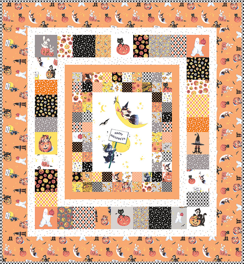 Free Fright Delight Panel Quilt Pattern