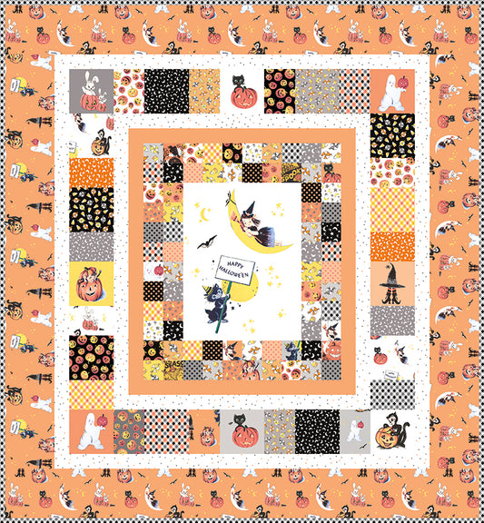 Free Fright Delight Panel Quilt Pattern