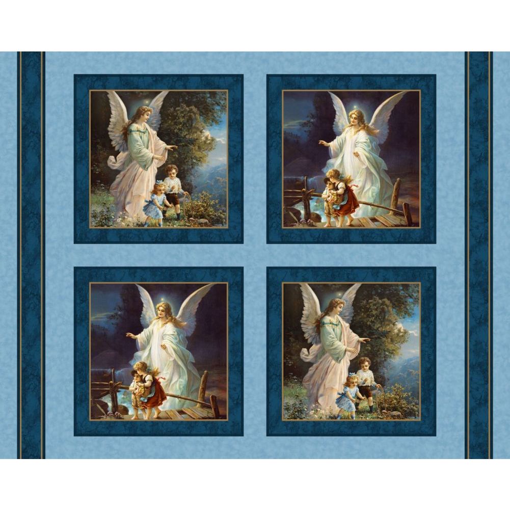 Guardian Angel Pillow Fabric Panel