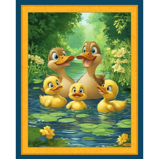Happy Quackers Fabric Panel