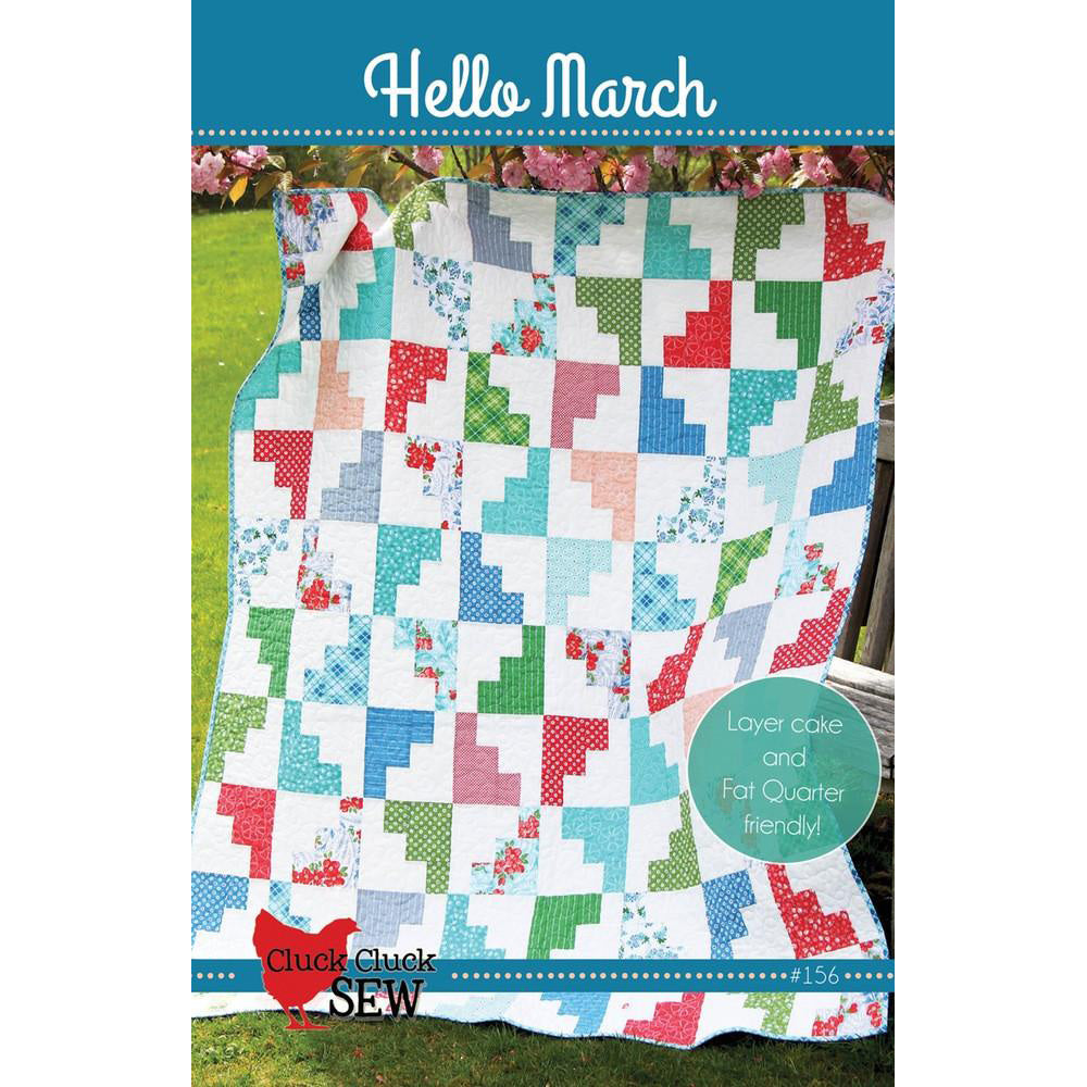 Cluck Cluck Sew Hello March Quilt Pattern