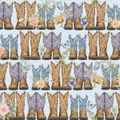 Highland Ranch Dusty Boots Fabric