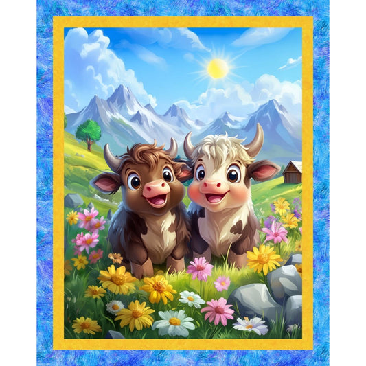 Highland Sunshine Fabric Panel