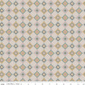 Honey Locust Patchwork Linen Fabric