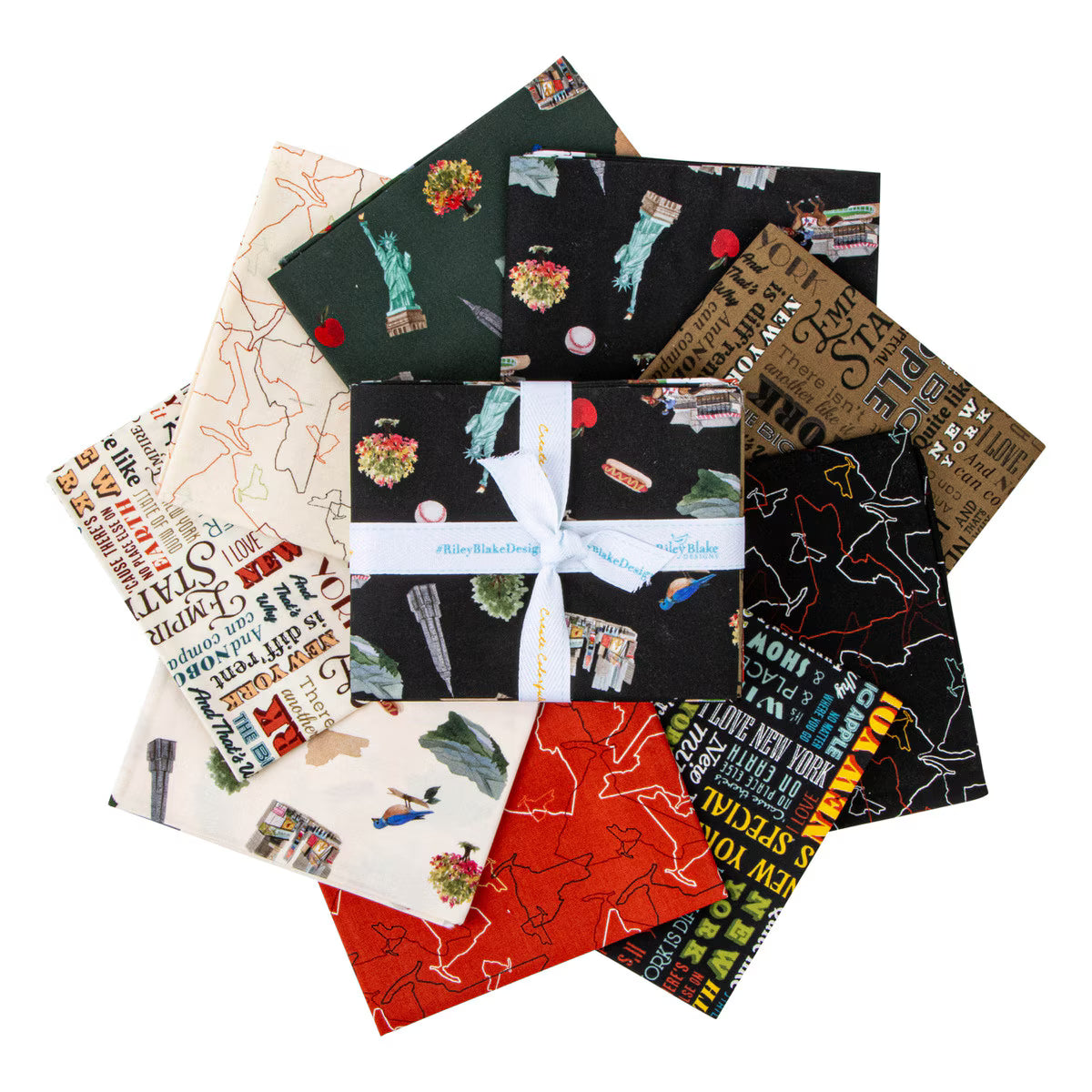 I Love New York Fat Quarter Bundle 9pc