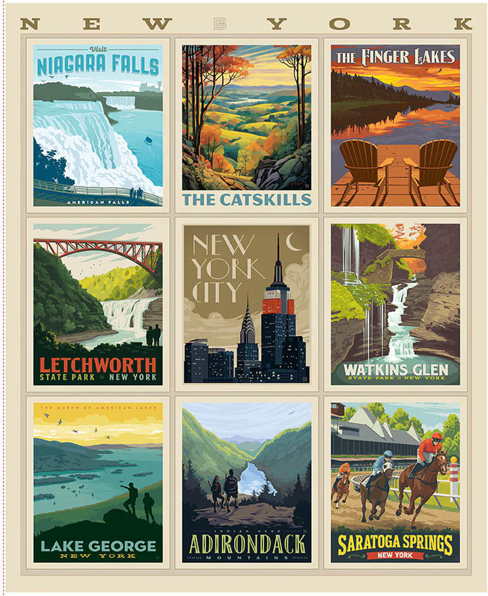 I Love New York New York Fabric Panel