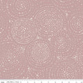 In The Afterglow Spiral Dusty Rose Fabric