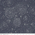 In The Afterglow Spiral Midnight Fabric