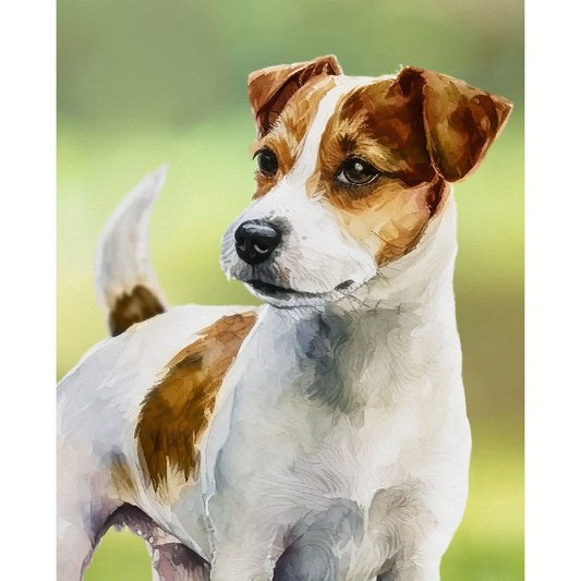 Jack Russell Dog Fabric Panel